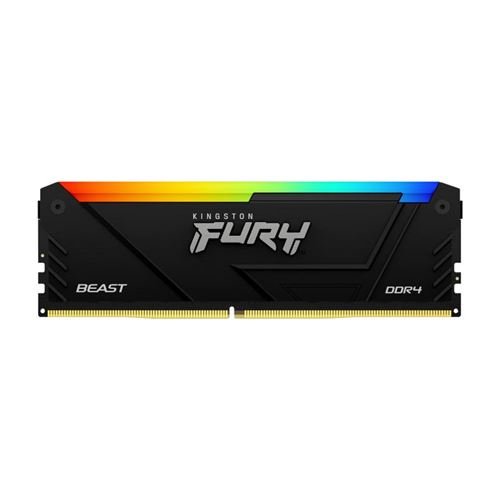 Barrette mémoire RAM Kingston FURY Beast RGB 32 Go (Kit de 2 x 16 Go) DDR4 3600 MHz CL18 – Image 2