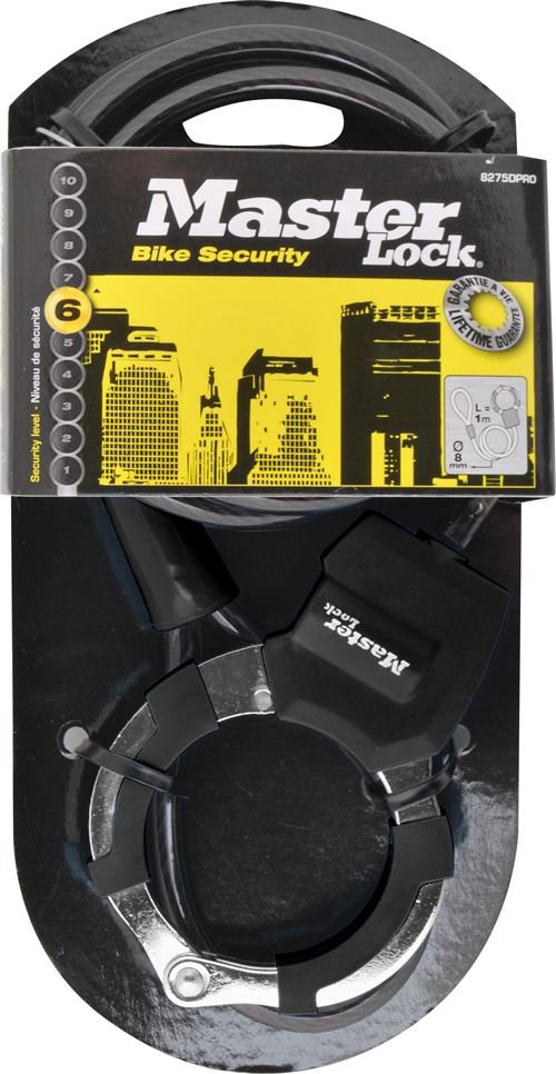 Antivol à clé avec menotte Master Lock Street Cuff 1 m Noir – Image 4