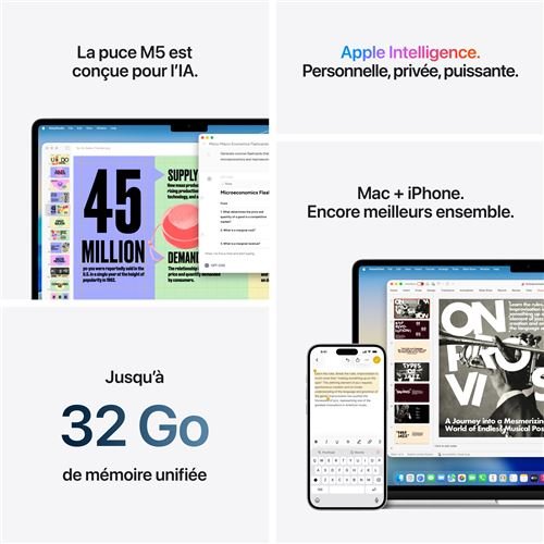 Apple MacBook Air 15" 512 Go SSD 16 Go RAM Puce M5 CPU 10 cœurs GPU 10 – Image 3