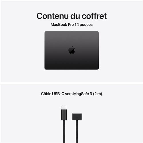Apple MacBook Pro 14" 1 To SSD 24 Go RAM Puce M5 Pro CPU 15 cœurs GPU 16 cœurs Noir sidéral – Image 2