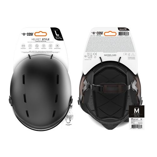 Casque vélo et trottinette avec visière Casr Life Noir M – Image 4