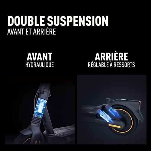 Trottinette électrique Ninebot Max G2 E powered by Segway avec clignotants intégrés 900 W Noir et Gris – Image 4