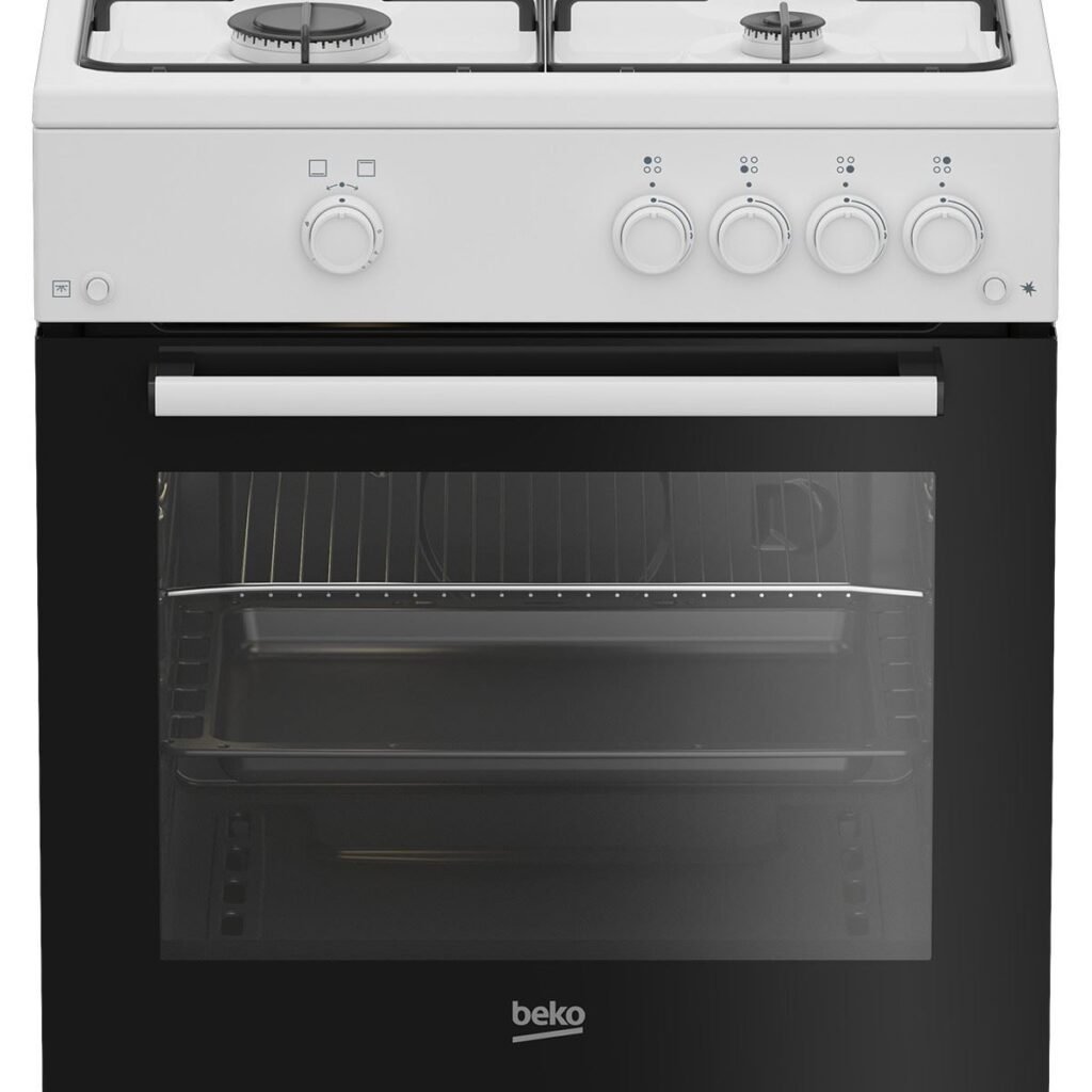 Cuisinière à gaz Beko FBG62010DW – 60 cm, 4 feux