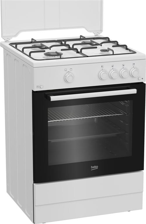 Cuisinière à gaz Beko FBG62010DW – 60 cm, 4 feux – Image 2