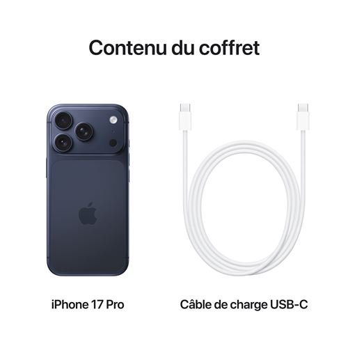 Apple iPhone 17 Pro 6,3" 5G Double SIM 256 Go Bleu intense – Image 9